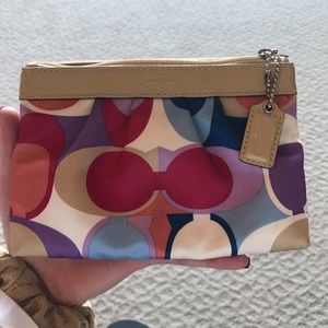 Small coach clutch/wallet never used!